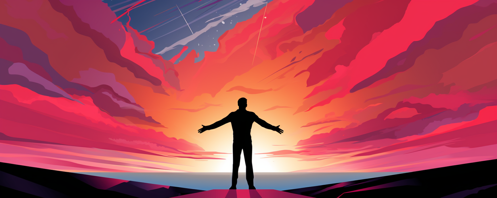 person standing in front of a huge opportunity to fix the world