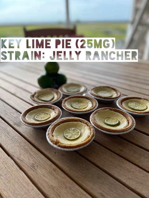 Key Lime Pie made with Jelly Rancher by DC gourmet edible company Byrdaire Botanicals